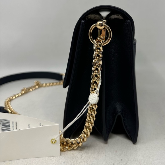 Tory Burch Leather Emerson Shoulder Bag, OS - Navy - Picture 11 of 13